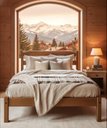 Ver imagem 2 de Cama de Casal 1,95 X 2,05 - Madeira Maciça - Móveis de Gramado - ( Cor Castanho )