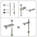 Ver imagem 2 de Estrutura Painel Solar Suporte Parafuso Telhado - Kit 4 Un