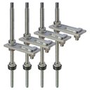 Ver imagem 1 de Estrutura Painel Solar Suporte Parafuso Telhado - Kit 4 Un