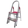 Escada de Alumínio 2 Degraus Duplos Prática . - 1