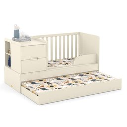 Dormitório Completo Infantil Tutto New 2 Portas de Correr, Cômoda 4 Gavetas, Berço Formare e Colchão - 5