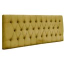 Ver imagem 1 de Painel Cabeceira Dubai Para Cama Box-1,28 Mt-suede Amarelo