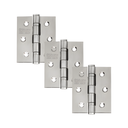 Ver imagem 1 de Dobradiça para Porta Silvana 2.1/2" com Rolamento 882 Embutir 25kg Inox Escovado com 3 Unidades