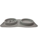 Ver imagem 5 de Comedouro Bebedouro Silicone 2 em 1 Cachorro Gato Pet Animais Agua Comida Raçao Tapete Dobravel Anti
