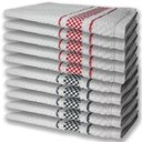 Ver imagem 1 de 10 Panos de Prato Atoalhado Premium 5 Vermelho 5 Preto