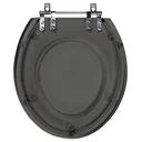 Ver imagem 1 de Assento Sanitário Convencional Oval Fumê Transparente