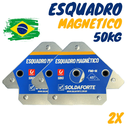 Ver imagem 2 de Esquadro Magnetico 50kg 2 Peças Industrial - Soldaforte