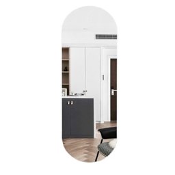 Espelho Decorativo Lapidado Oval 50x120cm Woodglass - 6