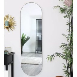 Espelho Decorativo Lapidado Oval 50x120cm Woodglass - 2