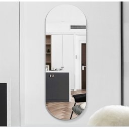 Espelho Decorativo Lapidado Oval 50x120cm Woodglass - 5