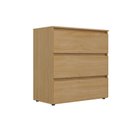 Ver mais imagens de Cômoda para Quarto 3 Gavetas 90x92cm Condessa Yescasa Marrom/Nogal