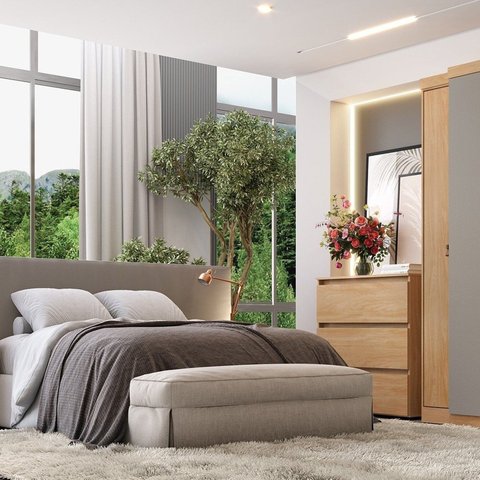 Cômoda 3 Gavetas 90cm x 92cm Condessa