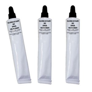 Kit 3 Cola Reparo Alto Falante Sbrix Borracha Preta 40g Conserto