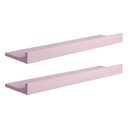 Ver imagem 5 de Kit 2 Prateleiras 80 X 10cm Rosa Claro Suporte Invisível