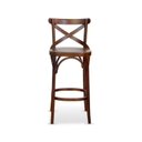 Ver imagem 1 de Banqueta de Madeira Maciça X na Cor Imbuia – Alta - Conforto e Estilo para Sua Decoraçã