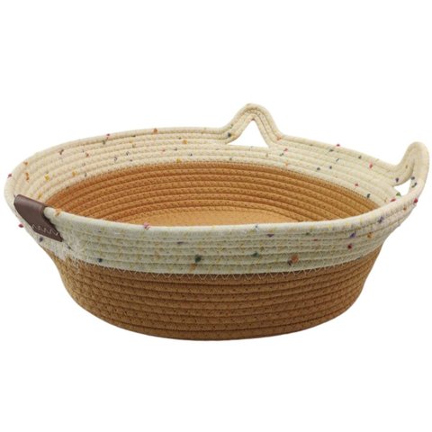 Cama de Gato Arranhador Ninho Felino Pet Cestinho Rasqueavel Caminha Confortavel Divertida Petshop R