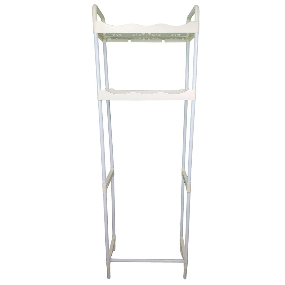 Rack Estante Banheiro 2 Prateleiras Vaso Sanitario Casa Lavandeira Cozinha Pratico Armazenamento Org - 7