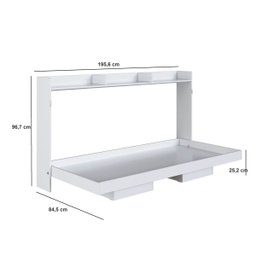 Cama Solteiro Juvenil Articulável Horizontal 80 Hanover  - 6
