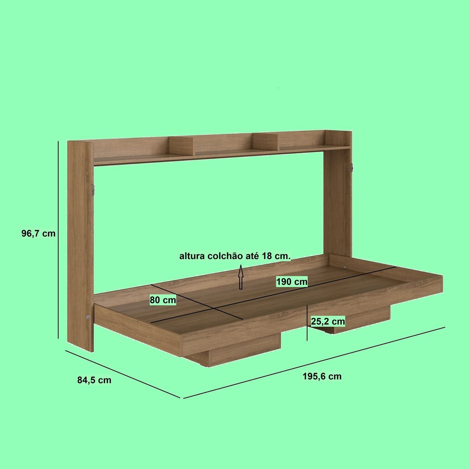 Cama Solteiro Articulável Horizontal 80 - 3