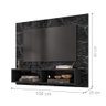 Painel para TV Tokyo Nero Marmorizado 2 Nichos - 2
