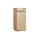 Ver imagem 3 de Multiuso Balcão Slim 1 Porta e 1 Gaveta Marrom/Canela