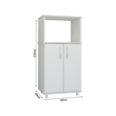 Ver imagem 3 de Balcão Forno/Microondas 2 Portas Branco
