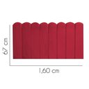 Ver imagem 2 de Painel Estofado Alanis Queen Size Madeira Maciça Suede Vermelho Gat Magazine 160cm