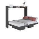 Ver imagem 4 de Cama Casal Articulável Horizontal 140 Hanover Cinza/Grafite