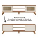Ver imagem 6 de Rack Bancada Charlotte para Tv 75 Cinamomo/off White