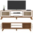 Ver imagem 4 de Rack Bancada Charlotte para Tv 75 Cinamomo/off White