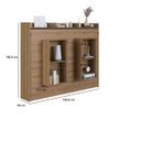 Ver mais imagens de Cama Casal Articulável Horizontal 140 Hanover . Marrom/Mel