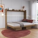 Ver imagem 1 de Cama Casal Articulável Horizontal 140 Hanover . Marrom/Mel