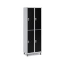 Ver imagem 1 de Guarda-volumes Aço 4 Portas Grandes Resistentes:preto