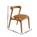 Ver imagem 2 de Conjunto com 2 Cadeiras em Madeira Celeste