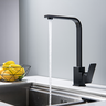 Torneira Misturador Monocomando Aço Preto Fosco para Cozinha ou Banheiro Bica Giratória - 3
