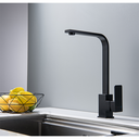 Ver imagem 2 de Torneira Misturador Monocomando Aço Preto Fosco para Cozinha ou Banheiro Bica Giratória