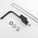 Ver imagem 5 de Torneira Misturador Monocomando Aço Preto Fosco para Cozinha ou Banheiro Bica Giratória