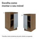 Ver imagem 4 de Balcão de Cozinha 40 Cm 1 Porta Rustic/cinza Lux Madesa Rustic/cinza