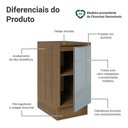 Ver imagem 3 de Balcão de Cozinha 40 Cm 1 Porta Rustic/cinza Lux Madesa Rustic/cinza