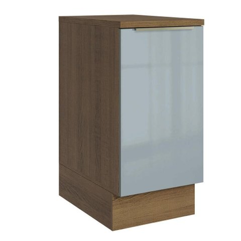 Balcão de Cozinha 40 Cm 1 Porta Rustic/cinza Lux Madesa Rustic/cinza