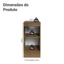 Ver imagem 2 de Balcão de Cozinha 40 Cm 1 Porta Rustic/cinza Lux Madesa Rustic/cinza