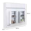 Ver mais imagens de Cama Casal Articulável Horizontal com Portas 140 Hanover Yescasa Branco