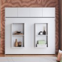 Ver imagem 3 de Cama Casal Articulável Horizontal com Portas 140 Hanover