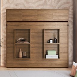 Cama Casal Articulável Horizontal com Portas 140 Hanover - 3
