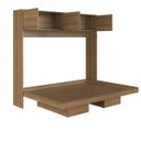 Ver imagem 5 de Cama Casal Articulável Horizontal com Portas 140 Hanover Yescasa Marrom/Mel