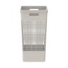 Cesto de Roupa Grid Bege 49 L com Tampa 38 X 28 X 55,2 Cm - 18