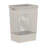 Cesto de Roupa Grid Bege 49 L com Tampa 38 X 28 X 55,2 Cm - 1