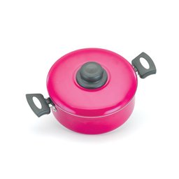 Caçarola Antiaderente com Tampa 20cm 2,5l Rosa Nacional - 1