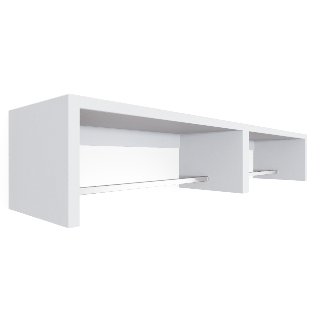 2 Prateleiras Otimizador de Espaço De Parede Wood On Design Cabideiro multiuso aéreo - 4