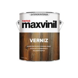 Maxvinil Verniz Maritimo Brilhante Madeiras Incolor 3,6lts Tintas Maxvinil Imbuia - 1